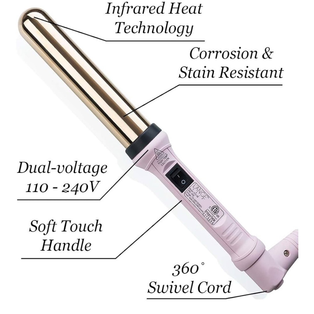 L'ANGE HAIR Ondulé 32 MM Titanium Curling Wand